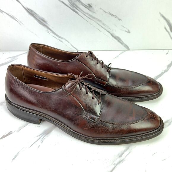 Allen Edmonds Brentwood Oxfords Mens 13 AAA Brown Leather Dress Shoes USA Split main image 8